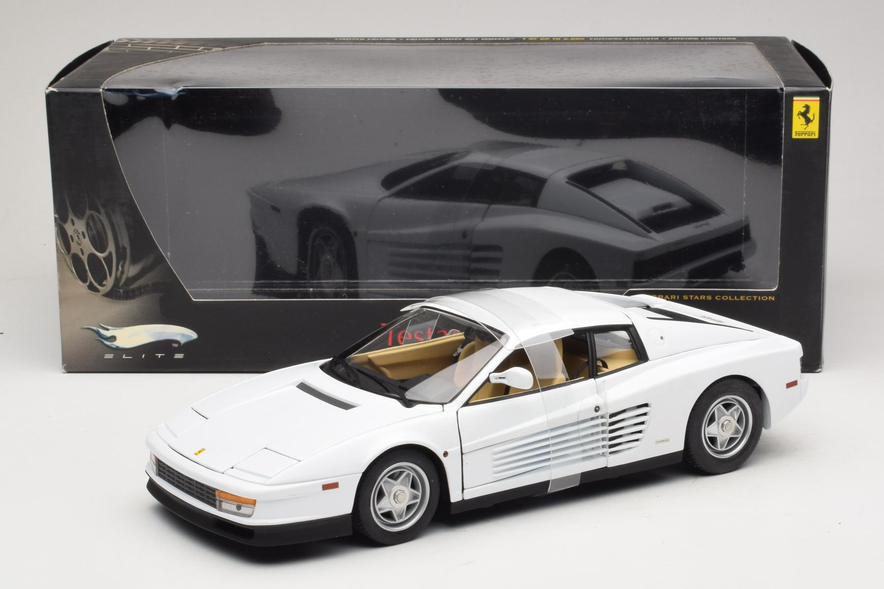 Hot Wheels Ferrari Testarossa Miami Vice 1:18
