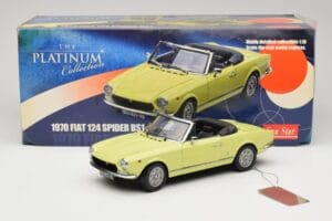 Fiat 124 Spider BS1 Yellow Sun Star 1:18 4921 Diecast - image 8 of 8