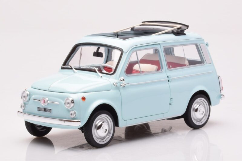 Fiat 500 Giardiniera Acquamarina Blue Norev 1:18 Fiat 500 Giardiniera Acquamarina Blue Norev 1:18 187742 Diecast