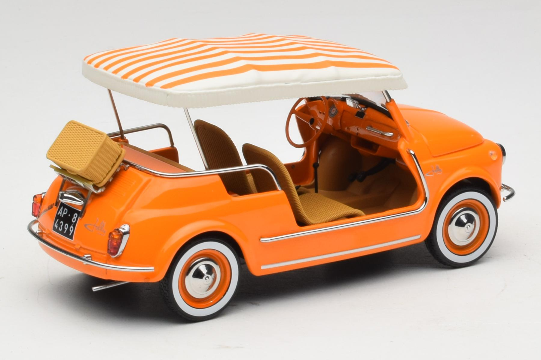 Norev Fiat 500 Jolly Orange 1:18 Diecast Beach Car