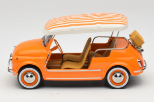 Fiat 500 Jolly Orange Norev 1:18 187791 Diecast - image 3 of 6