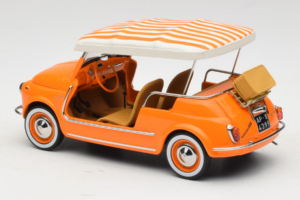 Fiat 500 Jolly Orange Norev 1:18 187791 Diecast - image 5 of 6
