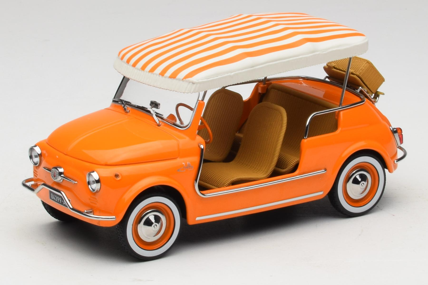 Norev Fiat 500 Jolly Orange 1:18 Diecast Beach Car