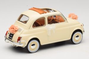 Fiat 500 L Ivory Wedding Gift Norev 1:18 187780 Diecast - image 2 of 6