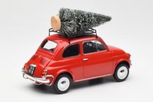 Fiat 500 L Red Christmas Norev 1:18 187779 Diecast - image 2 of 6