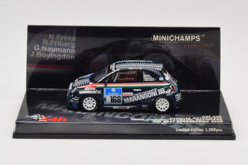 Fiat 500 #168 Engstler Motorsport Freke / Friberg / Naumann 24 Hours Nurburgring 2008 Minichamps 1:43 437081268 Diecast