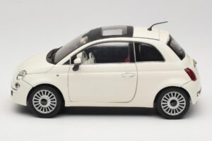 Fiat 500 White Mondo Motors 1:18 500291 Diecast - image 4 of 8