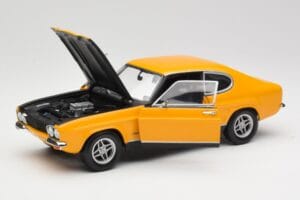 Ford Capri 2600 RS Signal Yellow With Black Minichamps 1:18 180089070 Diecast - image 2 of 8