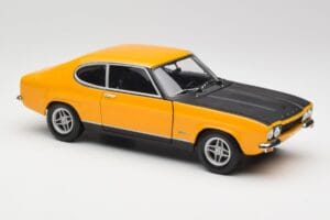 Ford Capri 2600 RS Signal Yellow With Black Minichamps 1:18 180089070 Diecast - image 6 of 8