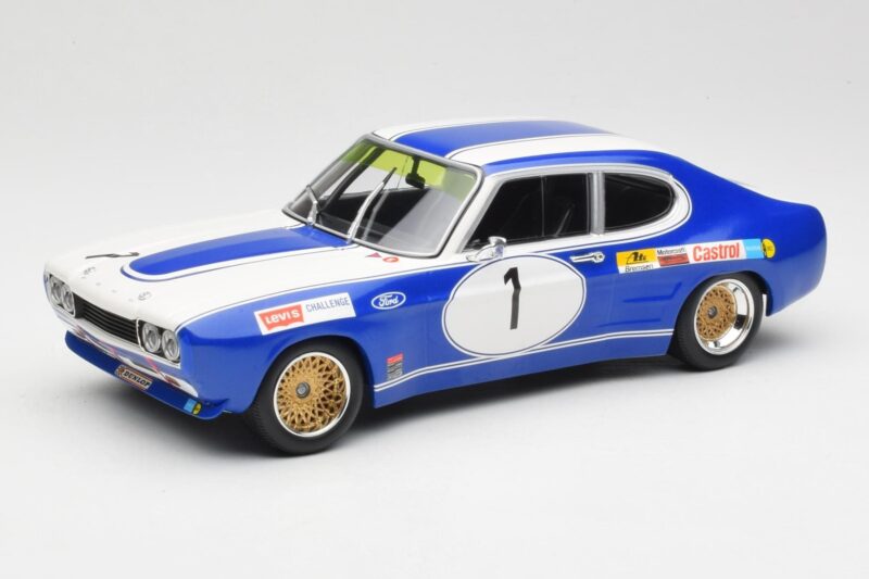 Ford Capri Mk1 RS 2600 #1 D. Glemser Ford Deutschland Winner Brno ETCC 1972 Minichamps 1:18 155728501 Diecast