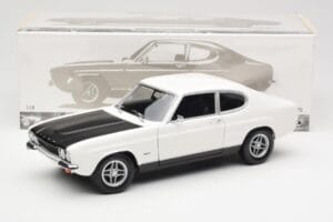 Ford Capri Mk1 RS 2600 White Black Minichamps 1:18 150089078 Diecast - image 8 of 8