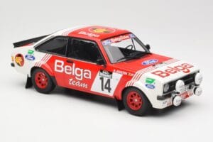 Ford Escort Mk2 RS 1800 #14 Droogmans / Joosten Belga 3rd Place Lotto Haspengouw Rally 1983 Minichamps 1:18 155838714 Diecast - image 4 of 6