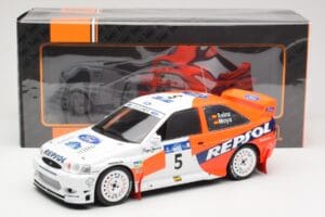 Ford Escort WRC #5 C. Sainz / L. Moya Winner Acropolis Rally 1997 IXO 1:18 18RMC172A Diecast - image 6 of 6