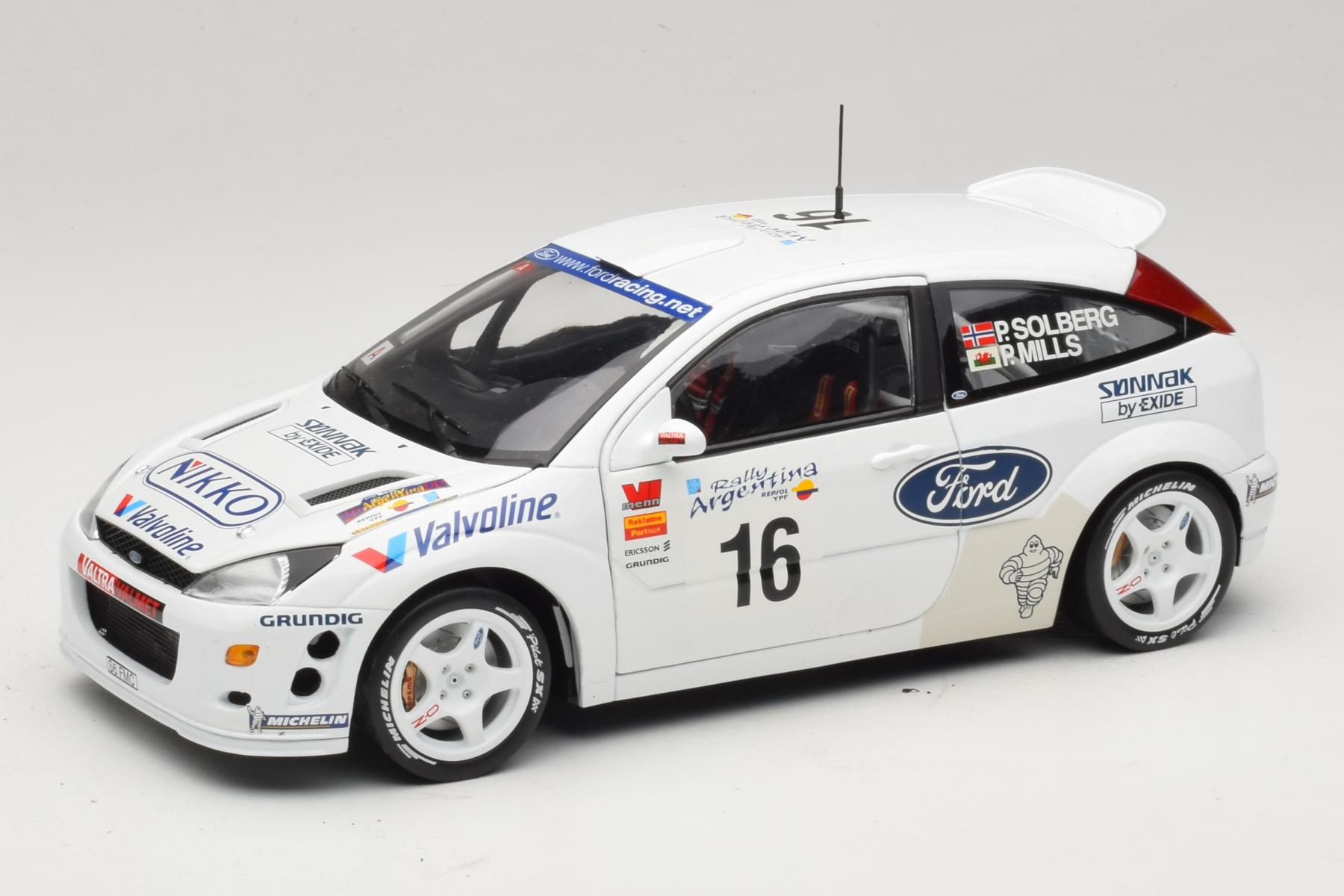 Ford Focus RS WRC P Solberg Rallye Argentina 2000 Action 1/18