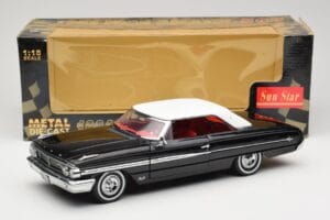 Ford Galaxie 500 Black Sun Star 1:18 1442 Diecast - image 8 of 8