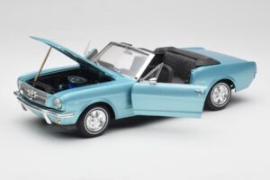 Ford Mustang Convertible Arcadian Blue Revell 1:18 8832-F1 Diecast - image 2 of 8
