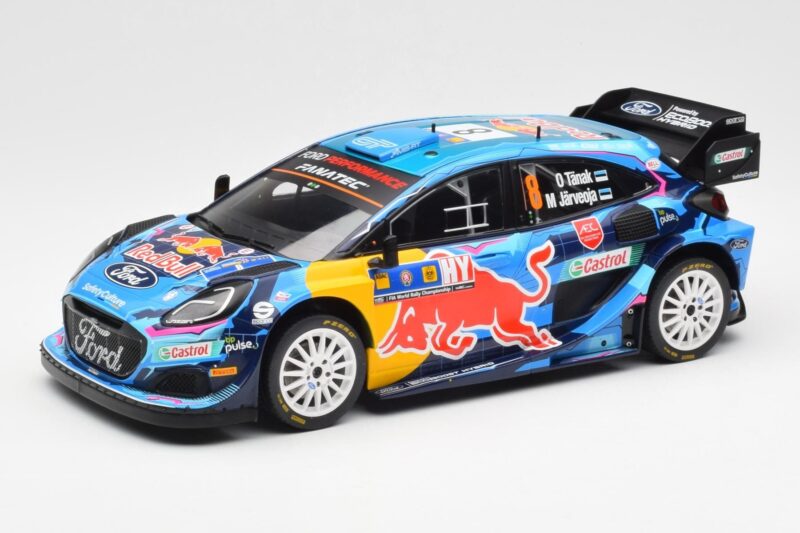 Ford Puma Rally1 #8 O. Tanak / M. Jarveoja 3rd Rally Central Europe 2023 IXO 1:18 Ford Puma Rally1 #8 O. Tanak / M. Jarveoja 3rd Rally Central Europe 2023 IXO 1:18 18RMC187 Diecast