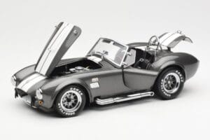Ford Shelby Cobra 427 S/C Grey Metallic With White Stripes Kyosho 1:18 08045GRW Diecast - image 2 of 8