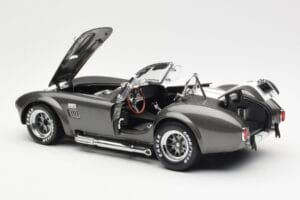 Ford Shelby Cobra 427 S/C Grey Metallic With White Stripes Kyosho 1:18 08045GRW Diecast - image 5 of 8
