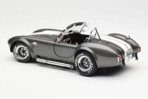Ford Shelby Cobra 427 S/C Grey Metallic With White Stripes Kyosho 1:18 08045GRW Diecast - image 7 of 8