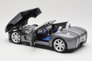 Shelby Cobra Cabriolet Grey Metallic Hot Wheels 1:18 G7220 Diecast - image 5 of 8