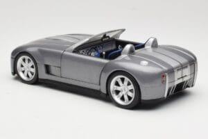 Shelby Cobra Cabriolet Grey Metallic Hot Wheels 1:18 G7220 Diecast - image 7 of 8