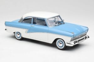 Ford Taunus 17M P2 Light Blue & White BoS Models 1:18 BOS019 Diecast - image 4 of 6