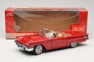 Ford Thunderbird Convertible Red Sun Star 1:18 4311 Diecast - image 8 of 8