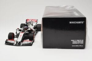 Haas VF-20 #8 R. Grosjean Bahrain GP 2020 Minichamps 1:18 110201508 Diecast - image 6 of 6