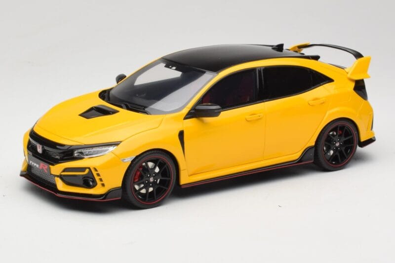 Honda Civic Type R FK8 Euro Spec Yellow Otto 1:18 OT1111 Resin
