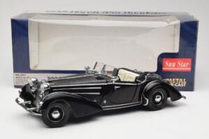 Horch 855 Roadster Black Sun Star 1:18 2401 Diecast - image 8 of 8