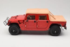 Hummer H1 Soft Top Red Exoto 1:18 01805 Diecast - image 4 of 8
