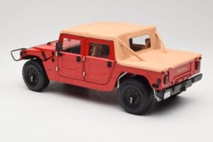 Hummer H1 Soft Top Red Exoto 1:18 01805 Diecast - image 7 of 8