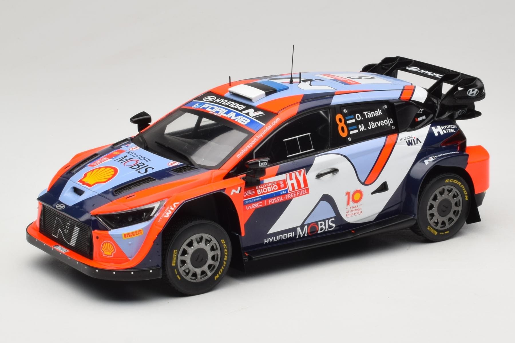 IXO Hyundai i20 N Rally1 Tanak 1:18 Rally Chile