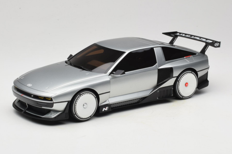 Hyundai N Vision 74 Matt Aluminium Otto 1:18 Hyundai N Vision 74 Matt Aluminium Otto 1:18 OT493 Resin