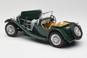 Jaguar SS 100 Roadster Green Bburago 1:18 3006 Diecast - image 5 of 8