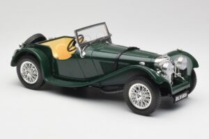 Jaguar SS 100 Roadster Green Bburago 1:18 3006 Diecast - image 6 of 8