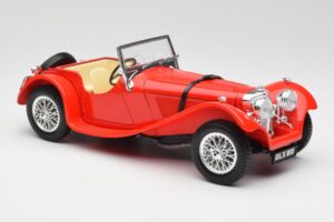 Jaguar SS 100 Red Bburago 1:18 3006-M1 Diecast - image 6 of 8
