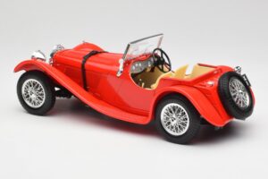 Jaguar SS 100 Red Bburago 1:18 3006-M1 Diecast - image 7 of 8