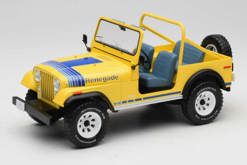 Jeep CJ-7 Renegade Yellow MCG 1:18 MCG18552 Diecast