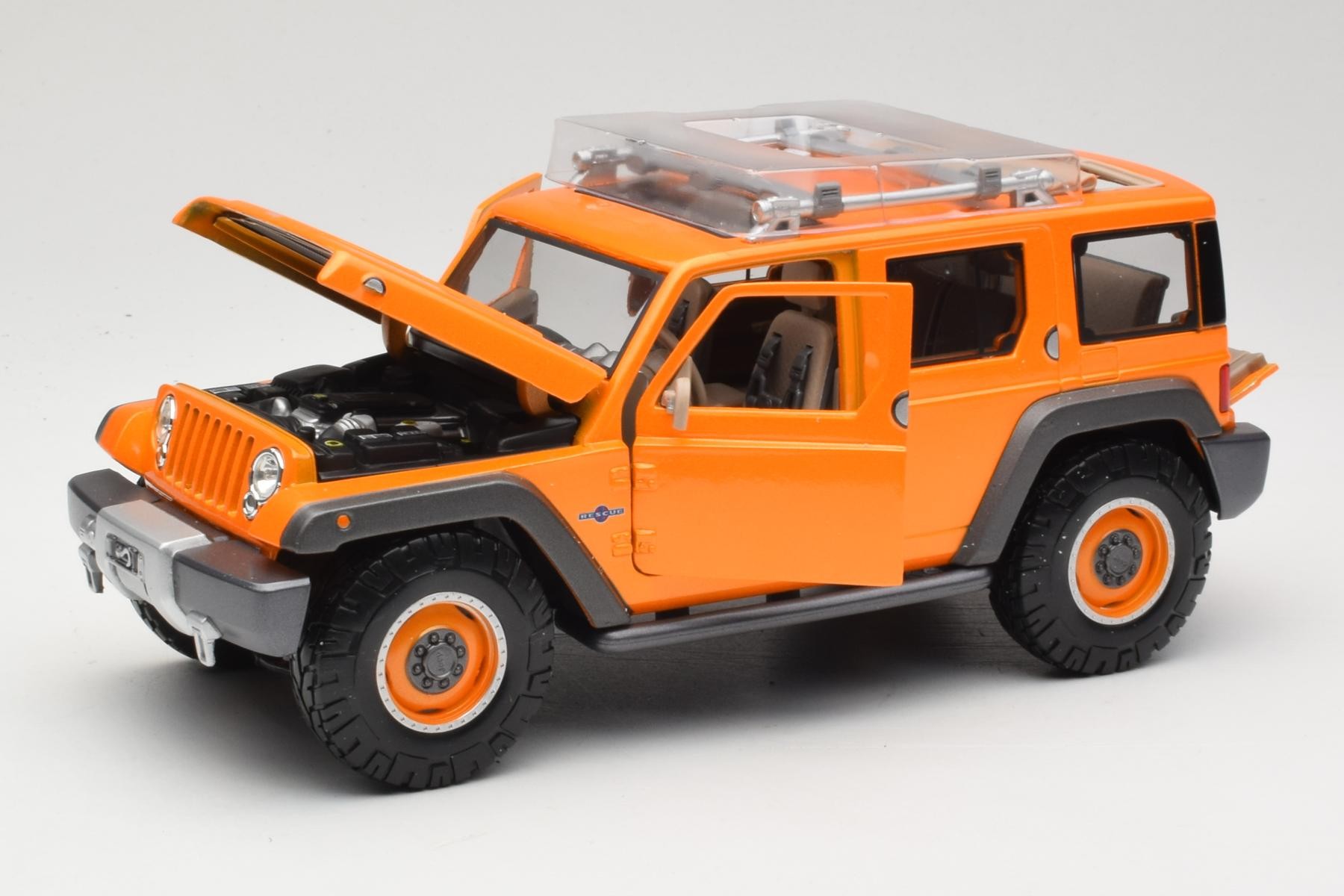 ミニカー Maisto Jeep Rescue Concept 1/18 Maisto Jeep Rescue Concept 1:18 Orange Diecast SUV