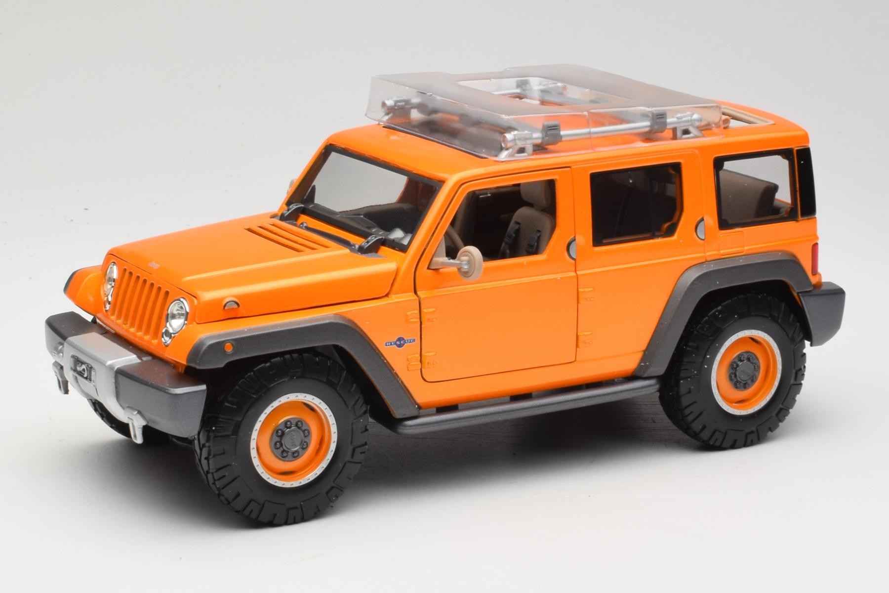 ミニカー Maisto Jeep Rescue Concept 1/18 jeep-rescue-concept-orange-