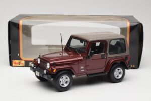 Jeep Wrangler TJ Sahara Red Maisto 1:18 31662 Diecast - image 8 of 8