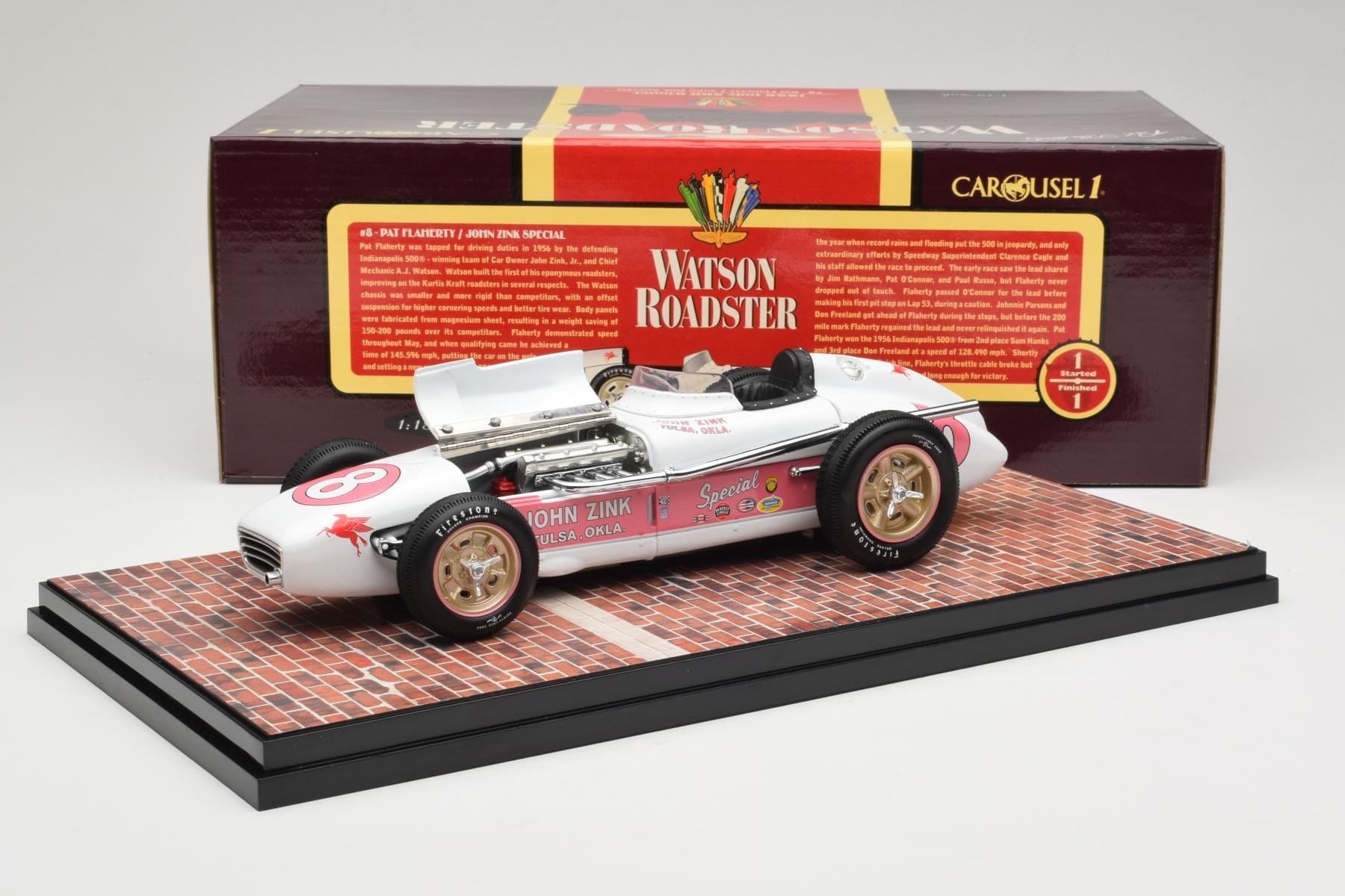 XRARE Carousel 1 1⁄18 Laydown Roadster 1957 Indy 500 #9 Sam Hanks