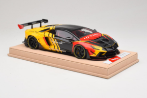 Lamborghini Aventador Liberty Walk Infinite Black Yellow Timothy & Pierre 1:18 REMC035 Diecast - image 4 of 7