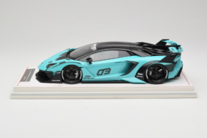 Lamborghini Aventador Liberty Walk LB-Silhouette WORKS GT Evo Mint Green IVY Merit 1:18 REMC001 Resin
