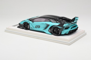 Lamborghini Aventador Liberty Walk LB-Silhouette WORKS GT Evo Mint Green IVY Merit 1:18 REMC001 Resin - image 5 of 7