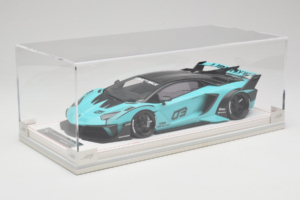 Lamborghini Aventador Liberty Walk LB-Silhouette WORKS GT Evo Mint Green IVY Merit 1:18 REMC001 Resin - image 6 of 7