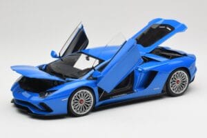 Lamborghini Aventador S LP740-4 Blue Nila AUTOart 1:18 79134 Diecast - image 2 of 8