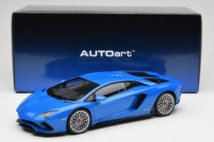 Lamborghini Aventador S LP740-4 Blue Nila AUTOart 1:18 79134 Diecast - image 8 of 8